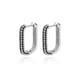 thumbnail image 1 of Pendientes de aro de círculo cuadrado para mujer, pendientes de acero inoxidable de lujo, tendencia 2023, joyería elegante para boda, regalo de pareja, aretes para mujer Tan Jianjun unisex, 1 of 2