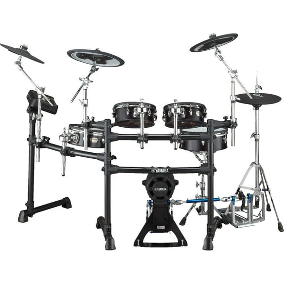 Yamaha DTX8K-X High-Grade Electronic Drum Kit w/TCS Silicone Drum Heads - Black Forest