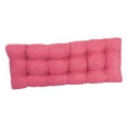 thumbnail image 2 of 46-inch by 19-inch Tufted Solid Microsuede Bench Cushion Pink-Color, 2 of 3
