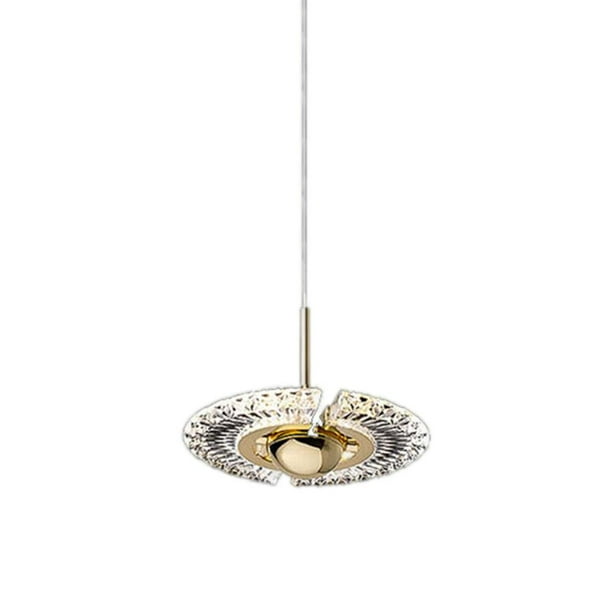 Lámpara colgante de cristal creativa, lámpara colgante colgante, decoración sola cabeza, arte de hierro, lámpara de diamante para ,