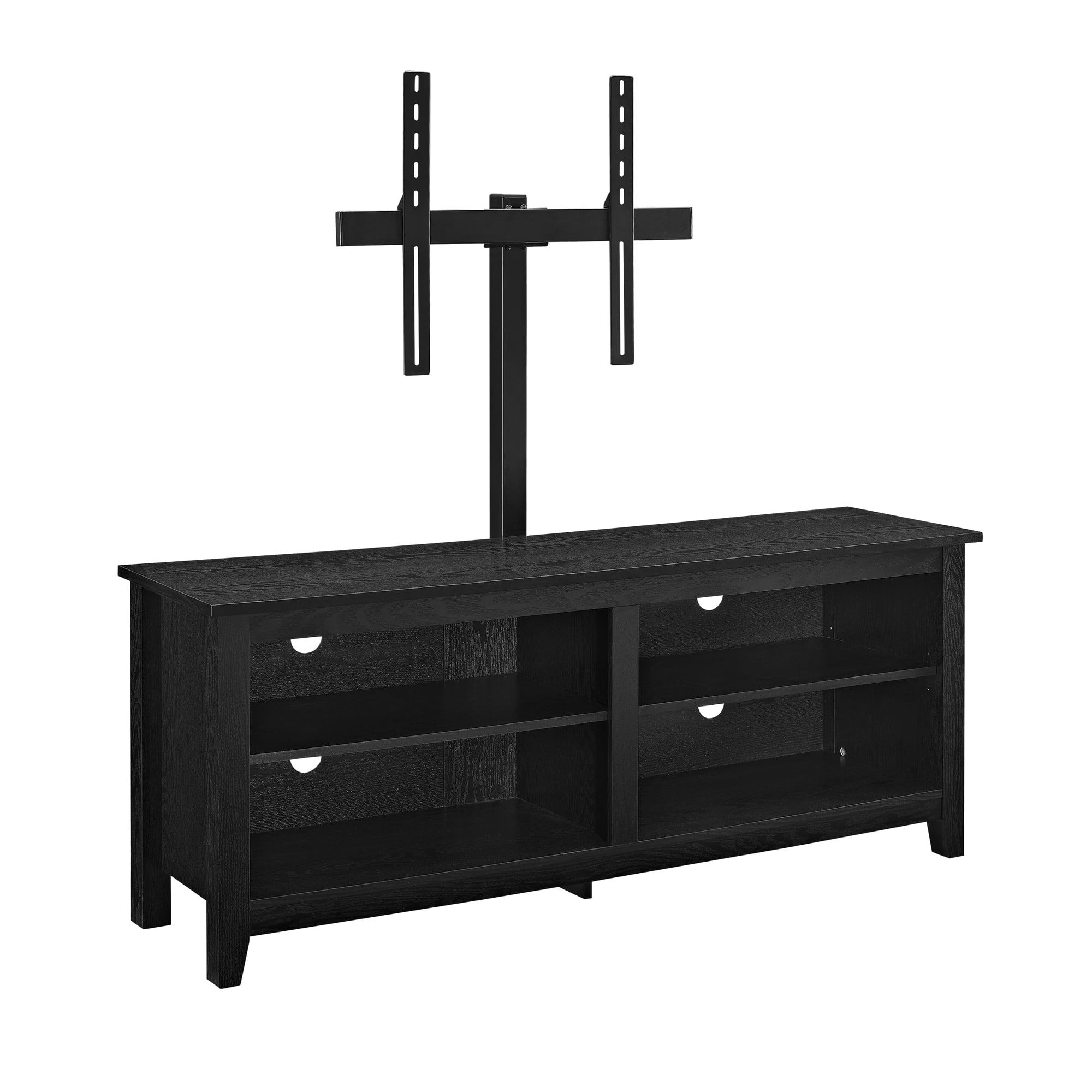 Manor Park Wood Storage TV Stand with Mount for TV's up to 64", Multiple Finishes