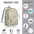 thumbnail image 2 of Butterflies and Tropical Floral Print School Backpack – Lightweight Travel Backpack with Comfortable Carrying and Anti-theft Features for Outdoor Activities, Gym, and Daily Commuting, 2 of 5