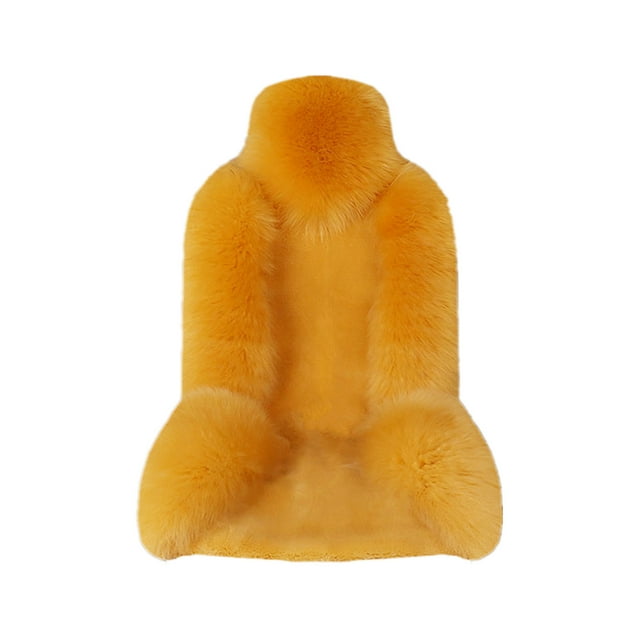 YiJuHui 1pcs Winter Car Seat Cushion - Soft Furry Mat with Non-Slip Backing for Cold Weather Driving Comfort