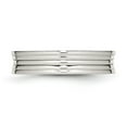 thumbnail image 3 of Stainless Steel Polished Ridged 5mm Band, 3 of 7