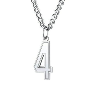 Personalized Number Necklace For Men - Stainless Steel Jersey Number Pendant Chain