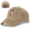 thumbnail image 1 of Gorra de béisbol con estampado de Mickey para hombre y mujer, gorro vaquero desgastado, Estilo Vintage, Snapback, para verano Fivean unisex, 1 of 2