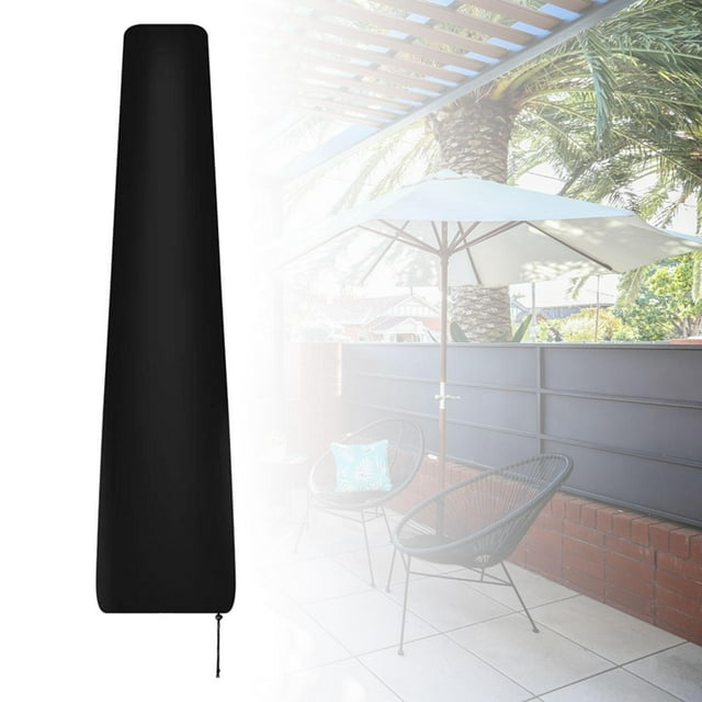 Outdoor Patio Umbrella Cover Patio Furniture Cover Rain Protection Windproof Straight Style 190cm