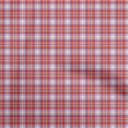 thumbnail image 1 of oneOone Cotton Jersey Red Fabric Check Sewing Material Print Fabric By The Yard 58 Inch Wide, 1 of 4