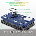 thumbnail image 4 of Compatible for Moto G Stylus 5G 2021 Case with HD Screen Protector,  Military-Grade Protective Phone Case with Magnetic Kickstand Ring for Motorola Moto G Stylus 5G Blue, 4 of 13