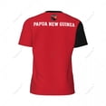 thumbnail image 4 of Exclusive design Papua New Guinea Flag Grain 3D Printed Men Running Bike Soccer Tennis Fitness Sports tshirt Mesh T-shirt, 4 of 13