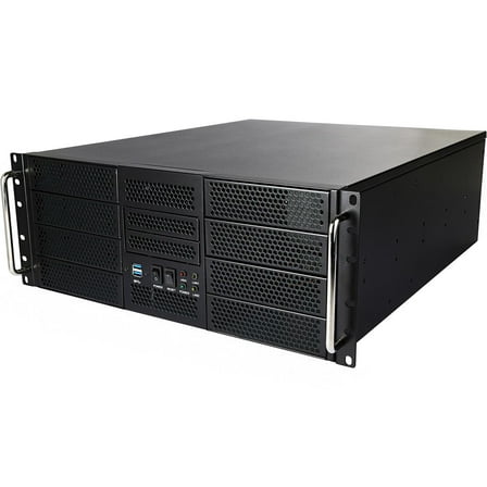 Athena Power RM-4UWIN525 Black 1.2mm SECC 4U Rackmount Server Case Mini-Redundant 2U Micro Redundant PS2 Single 3U Single 8 External 5.25" Drive Bays