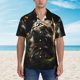 thumbnail image 2 of Fotbe Realistic Style Cute Cat Camisa Hawaiana para Hombre Unisex – Camisa Casual de Verano con Botones de Manga Corta de Algodón y Lino,XX-Large, 2 of 7