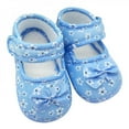thumbnail image 2 of Xinhuaya Baby Kids Bowknot Soft Sole Prewalkers Dot Print Anti-Slip Crib Shoes First Walkers, 2 of 5