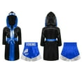 thumbnail image 3 of Zaldita Kids Unisex Boxing Outfit Set Boxing Robe And Shorts For Festivalthemed Parties Dress Up Black&Blue&Silver 8, 3 of 4