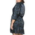thumbnail image 2 of Black Tape_ Womens Plus Snake Print Long Sleeves Fit & Flare Dress, 2 of 2