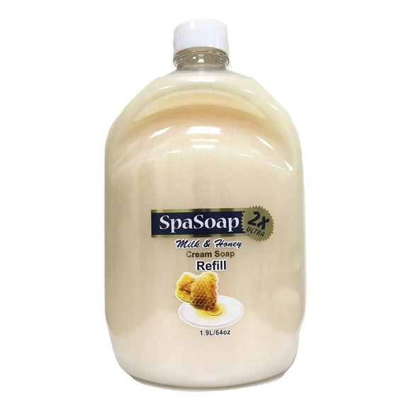 SpaSoap Ultra 2X Milk and Honey Cream Soap Refill