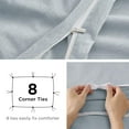 thumbnail image 5 of 100% Stone Washed Cotton Duvet Cover Queen - Cornflower Blue Minimalist Duvet Cover Linen Like for All Seasons - GentleSoft™ Plain Simple Bedding (Cornflower Blue, Queen, 90"x90"), 5 of 9