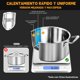 thumbnail image 5 of Batería De Cocina Acero Inoxidable 15 Piezas,Sartenes Acero Inoxidable Juego De Ollas Funciona Con Estufas De Eléctricas Y De Gas,Lavavajillas, 5 of 7