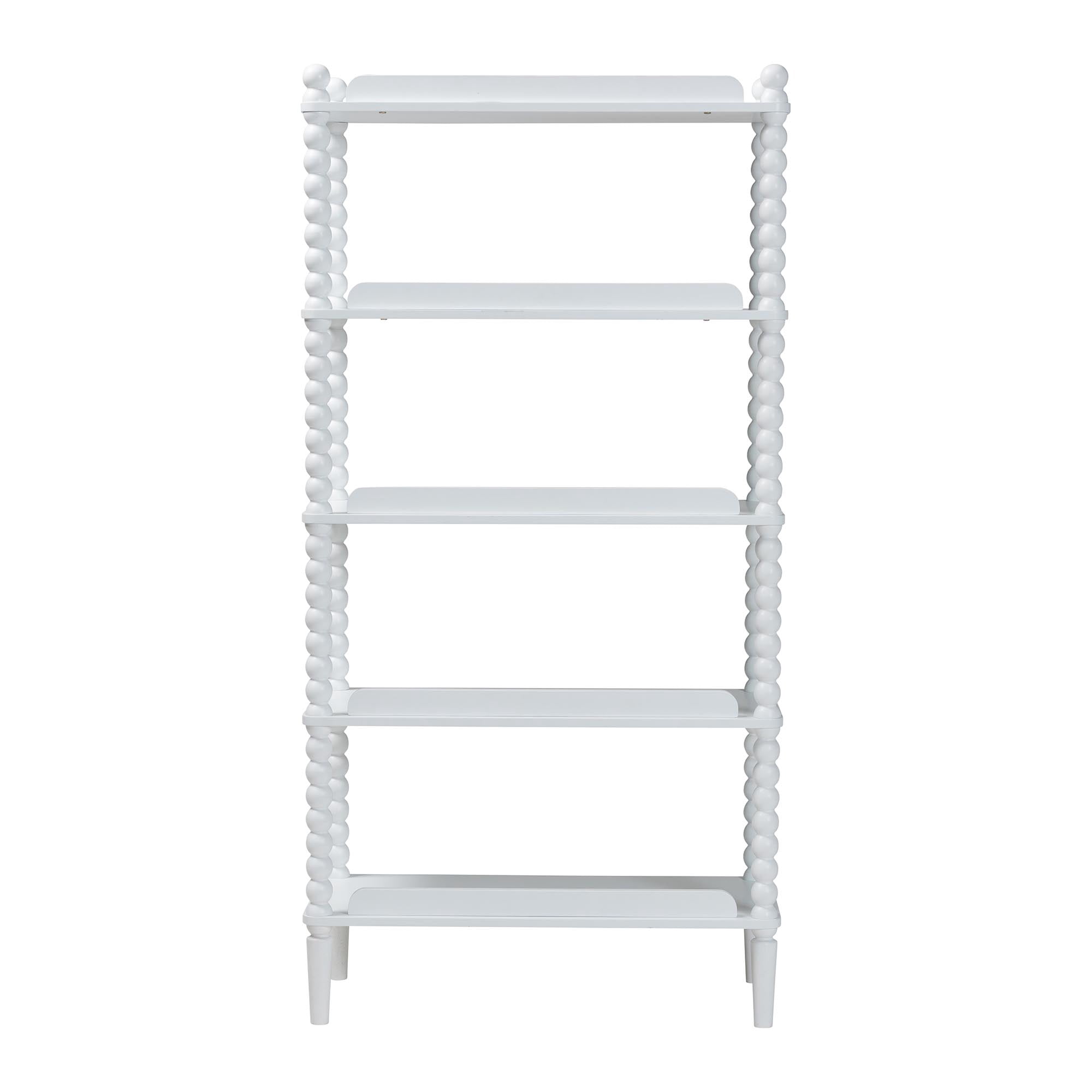 Baxton Studio Lucera Farmhouse Display Shelf, 5-Tier, White