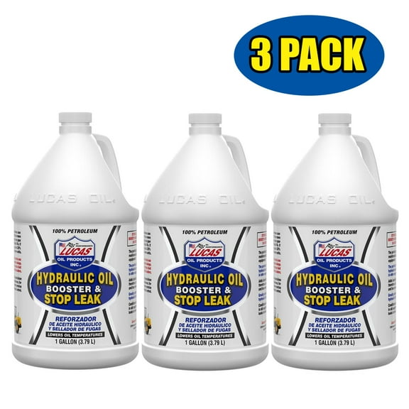 Lucas 10018 Hydraulic Oil Booster with Stop Leak Gallon Pack of 3