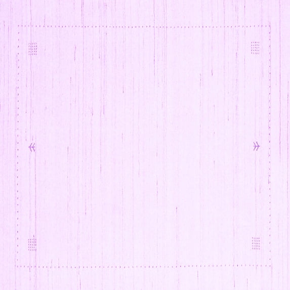 Ahgly Company Indoor Square Solid Purple Modern Area Rugs, 8' Square