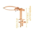 thumbnail image 4 of 360 Degree Rotation Cross Stitch Frame Rack Adjustable Wooden Embroidery Stand, 4 of 9