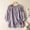 Purple plus size boho blouse a1, variant on thefmos Women Plus Size Fall Round Neck 3/4 Sleeve Flowy Embroidery Boho Casual Loose Blouse Pullover Tops, Green 2XL