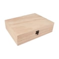 thumbnail image 2 of Caja de madera sin terminar, cofre del tesoro, caja de recuerdos multiusos, organizador de joyas 305 cm x 235 cm x 8 cm, 2 of 9