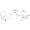 thumbnail image 2 of TOPCHANCES Velvet Sectional Corner Sofa Covers, 5 Seat L-Shaped Sectional Couch Slipcovers, 3 Piece Stretch Soft Furniture Sofa Protector for 5-Seater Corner Sofas ( Beige ), 2 of 9