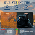 thumbnail image 7 of 1 Pcs 2D Flat License Plate Covers & Frames, Black Cat and Glowing For Decorative Front, Waterproof For Decoration Aluminum License Plate Covers & Frames Cover For Men Women, 12" X 6", 7 of 7