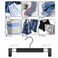 thumbnail image 4 of Perchas para ropa y pantalones GUANJUNE, paquete de 10, falda H que ahorra espacio, 4 of 7