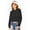 Pure Black, variant on Oudiya Kids Tie Dye Sweatshirt Crop Tops Hoodie Long Sleeve Pullover for Girls, 5-13 Years