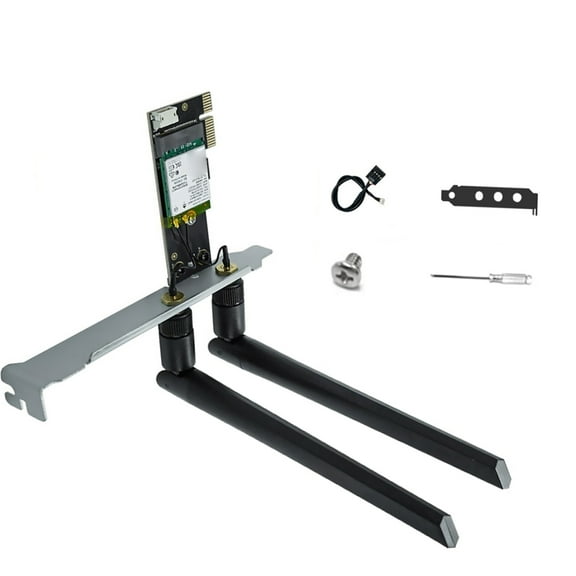 High-Speed WiFi 6E Wireless Card Intel AX210 Chip, Tri-Band, 5374Mbps Speed Windows 10/11 Compatible