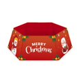 thumbnail image 1 of Diconna Christmas Tree Skirt Santa Claus Letter Print Decorative Apron, 1 of 5