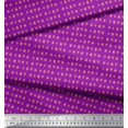 thumbnail image 3 of Soimoi Purple Heavy Satin Fabric Poker Card Symbol Decor Fabric Printed Yard 54 Inch Wide, 3 of 3