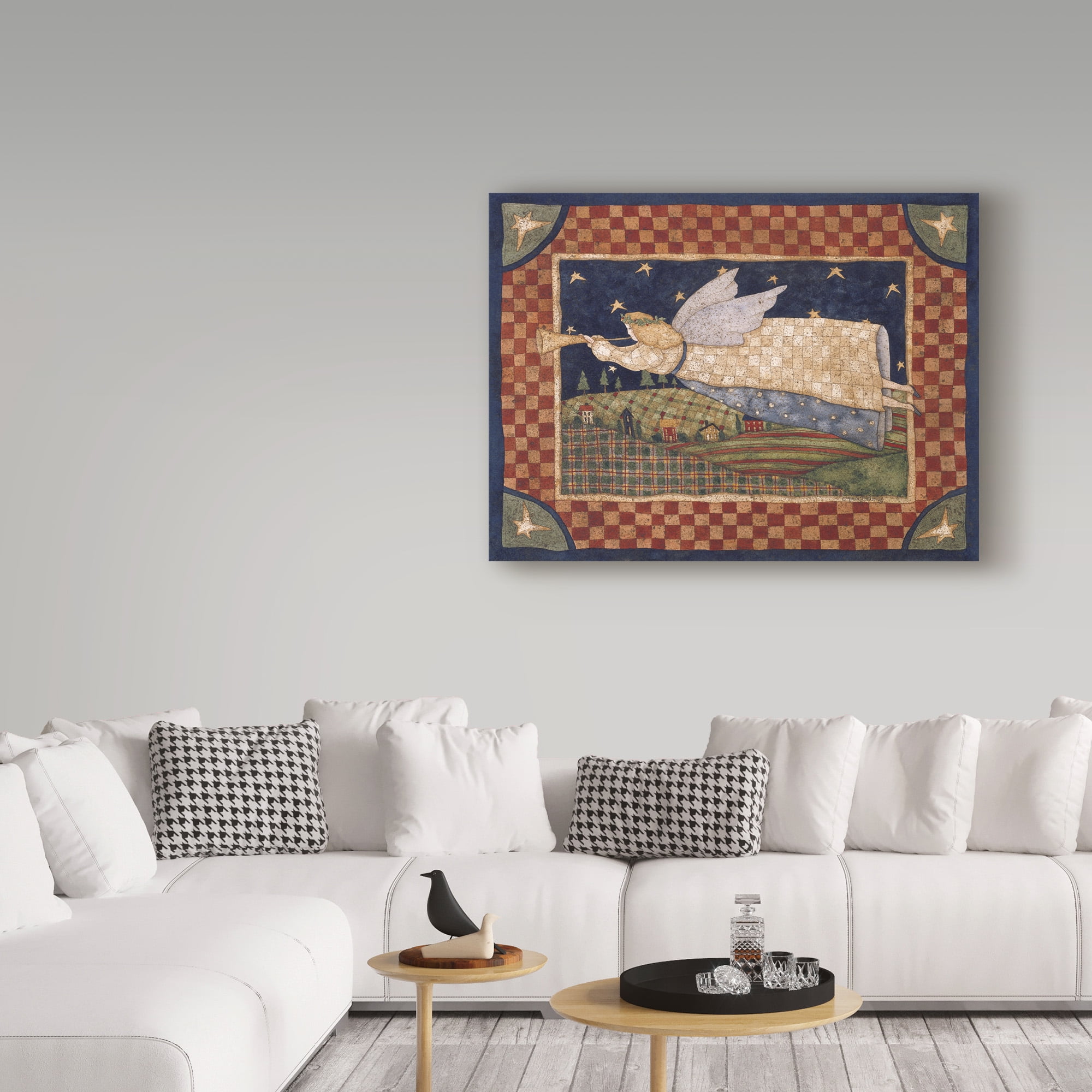 Trademark Fine Art 'Joy To The World with Angel' Canvas Art by Robin Betterley