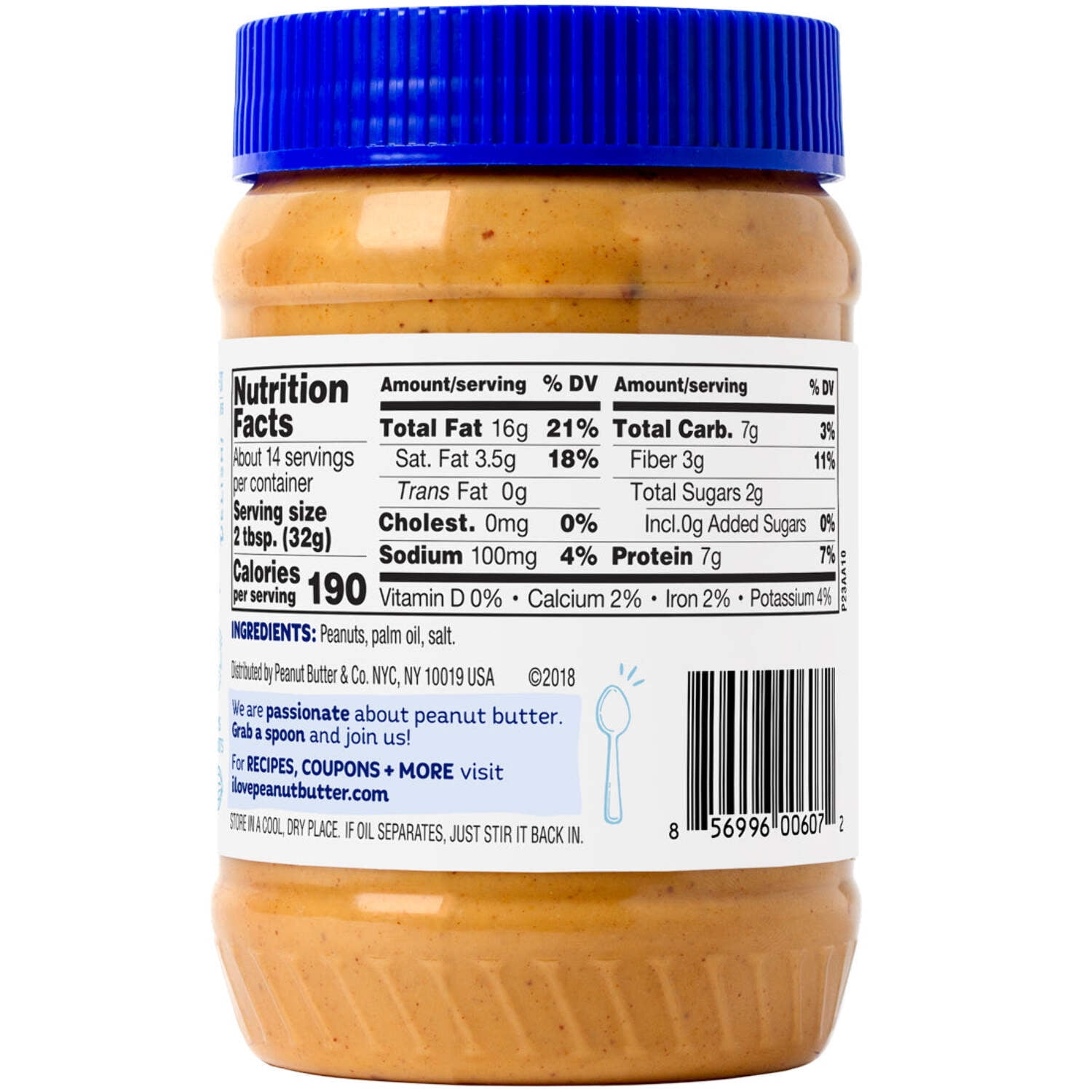 Peanut Butter & Co, Simply Crunchy Peanut Butter Spread, 16 oz, 6 Pack