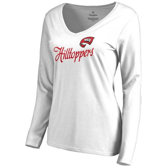 Women's White Western Kentucky Hilltoppers Dora Long Sleeve T-Shirt