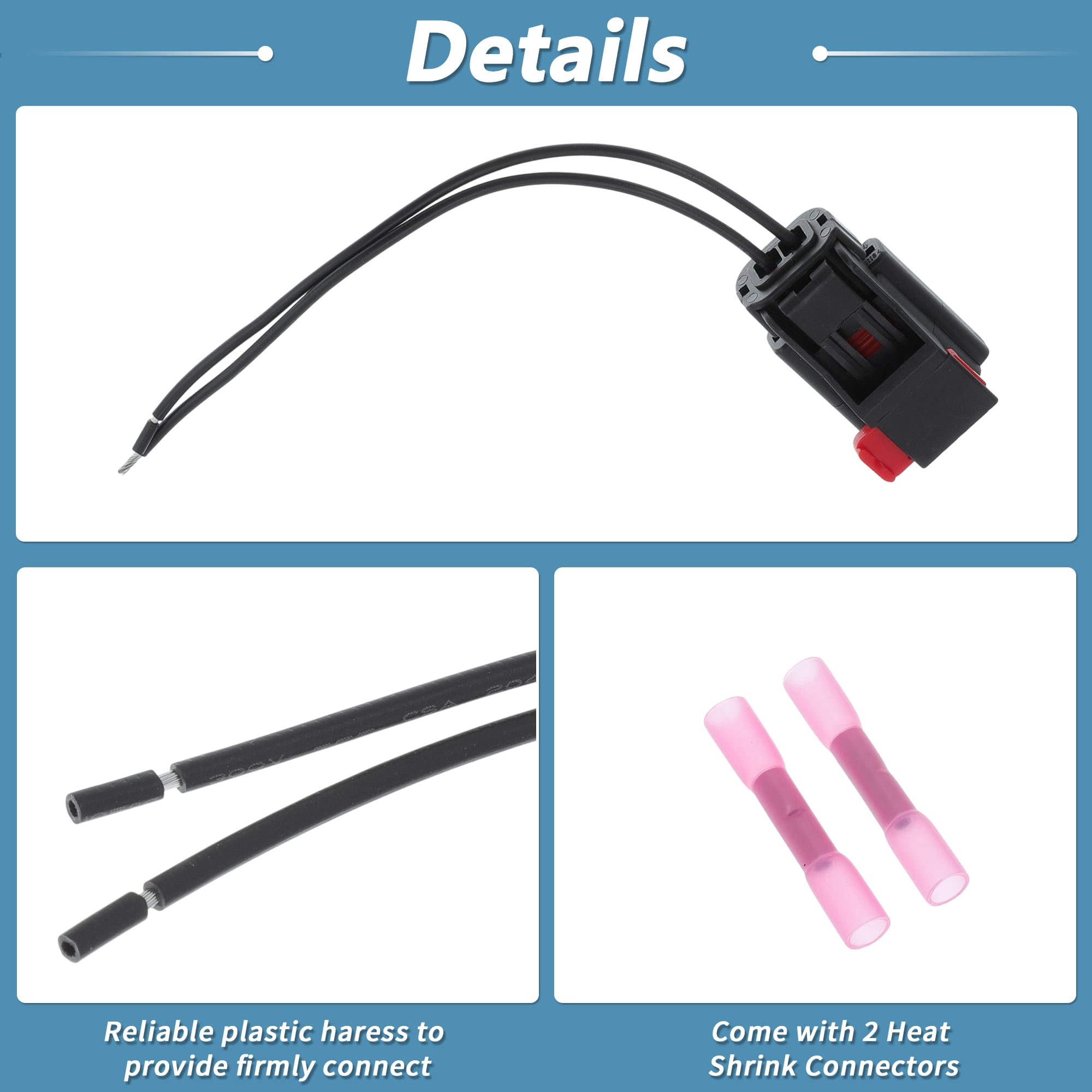 Unique Bargains Coolant Level Sensor Connector for Freightliner Cascadia 2008-2023