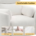 thumbnail image 4 of Merluxy Power Swivel Recliner Chair with USB Charging & 2 Pillows, Glider Rocker for Nursery and Living Room, White Teddy, 4 of 9