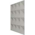 thumbnail image 4 of Ekena Millwork 19 5/8"W x 19 5/8"H Cornelia EnduraWall Decorative 3D Wall Panel, UltraCover Satin Blossom White (Covers 2.67 Sq. Ft.), 4 of 6