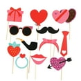 thumbnail image 4 of MLINS 2 Set Heart Theme Photo Props Set Paper Handheld Easter Party Photo Booth Props Set Photography Accessories Party Supplies, 4 of 8