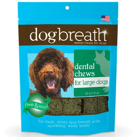 UPC: 0617395629367 | Herbsmith Dog Breath – Dental Chews for Large Dogs – Large Dog Breath Treats – Fresh Breath Dog Treats – Dog Dental Hygiene 7.54 oz