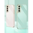 thumbnail image 5 of Compatible with Galaxy S21+ Plus Case Cover Cute Full Camera Lens Protection & Electroplate Shockproof Bumper Case Soft TPU Protective Phone Cases for Samsung Galaxy S21 Plus 6.7"-Light Green, 5 of 12