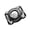 Black(White PC Buckle), variant on YUNOVA IP67 Waterproof AirTag Dog Collar Holder, 4-Screw Lock Removable Metal Clip Case, Compatible with Apple AirTag, Fits 1.2" Collars for Dog Cat