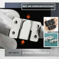 thumbnail image 5 of CoreLiving Z Brackets for Hanging, Interlock Flush Mount Picture Frame Hardware, Secure Wall Hanging Clips for Heavy Artwork, Mirror and Gallery Wall in Home or Commercial Use, 5 of 8