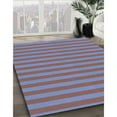 thumbnail image 3 of Ahgly Company Machine Washable Indoor Square Transitional Light Purple Blue Area Rugs, 4' Square, 3 of 7