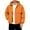 Orange, variant on Men's Oversized Casual Down Jacket with Long Sleeves and Hood for Layering, Winter Comfort, and Holiday Outings,Beige,L