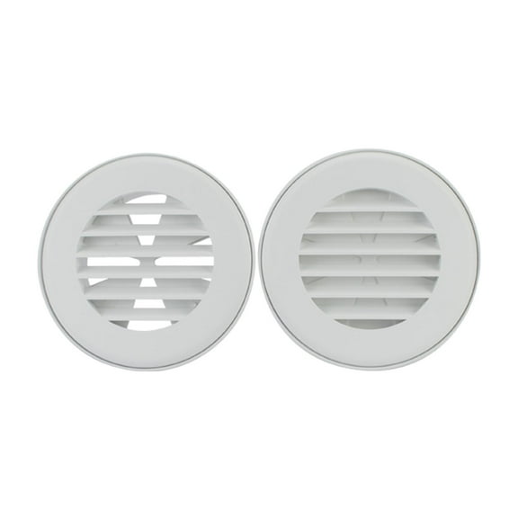 B&B Molders RV Camper 4" Thermovent with Damper, White