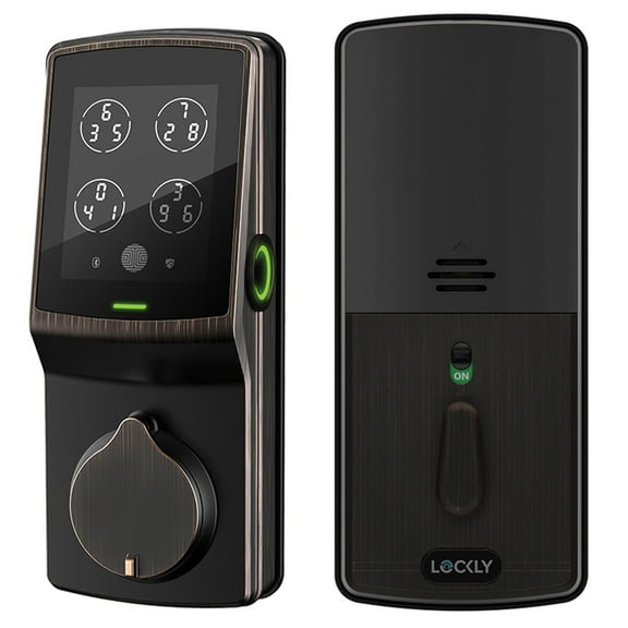 Lockly Secure Plus, Keyless Entry Door Lock, Smart Locks for Front Door, App Control, 3D Biometric Fingerprint Sensor, Digital Keypad, Smart Lock Deadbolt, Auto Lock Smart Door Lock (Venetian Bronze)